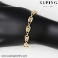 74642 Xuping 2016 con estilo para mujer pulsera de latón Pave Zircon joyería al por mayor